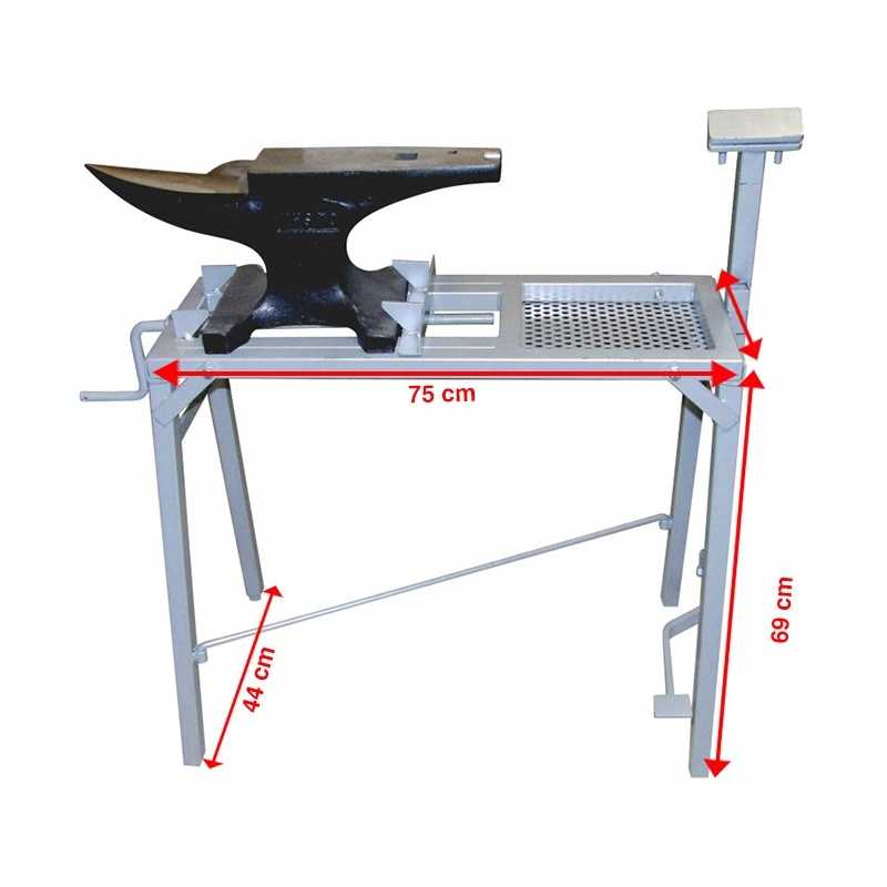 Table pliante pour enclume