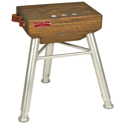 Wood anvil stand with 3...