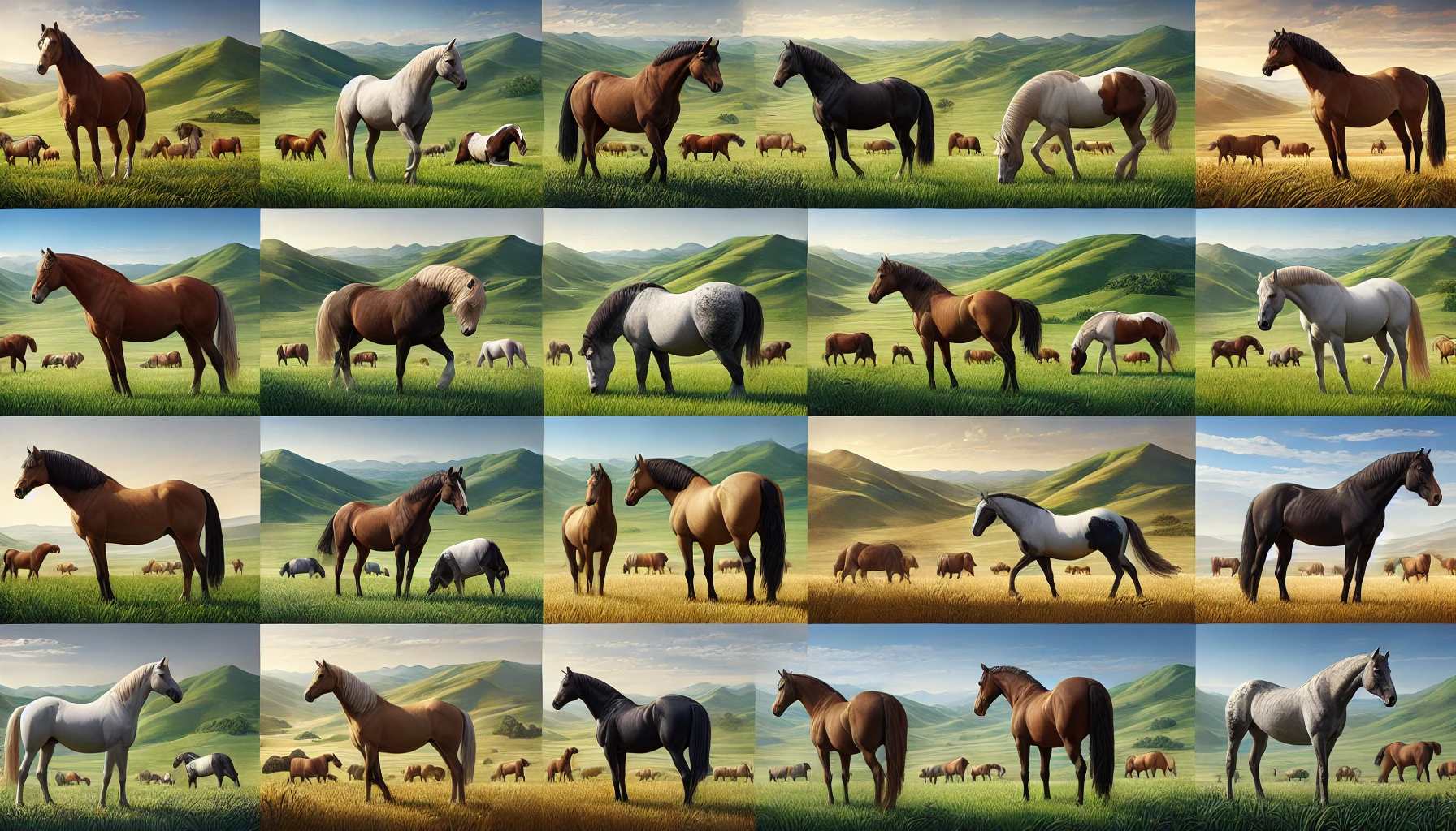 différentes races de chevaux